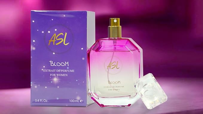 ASL Bloom Extrait de Parfum – 100ml Women’s Perfume with Elegant Floral & Sweet Notes