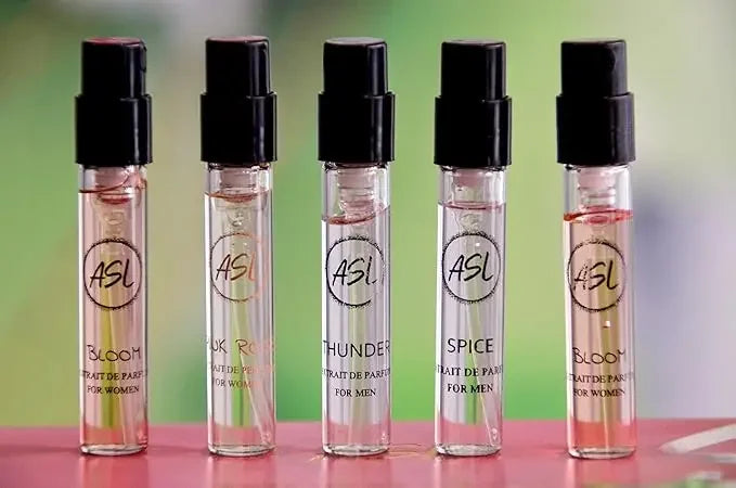 ASL Long-Lasting Perfume Travel Gift Set for Men – 5-Piece Mini Eau de Parfum Collection ASL