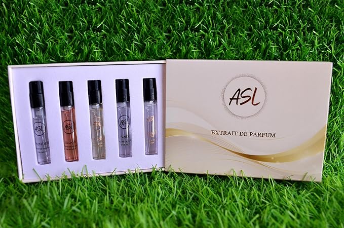 ASL Extrait de Parfum Travel Gift Set – 5 Piece Mini Perfume Collection for Men, Long Lasting & Portable Fragrances, Ideal for Travel & Gifting