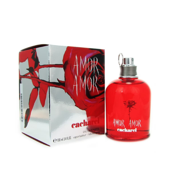 Cacharel Amor Amor Eau de Toilette for Women – Long Lasting Floral Fruity Perfume, 3.4 oz