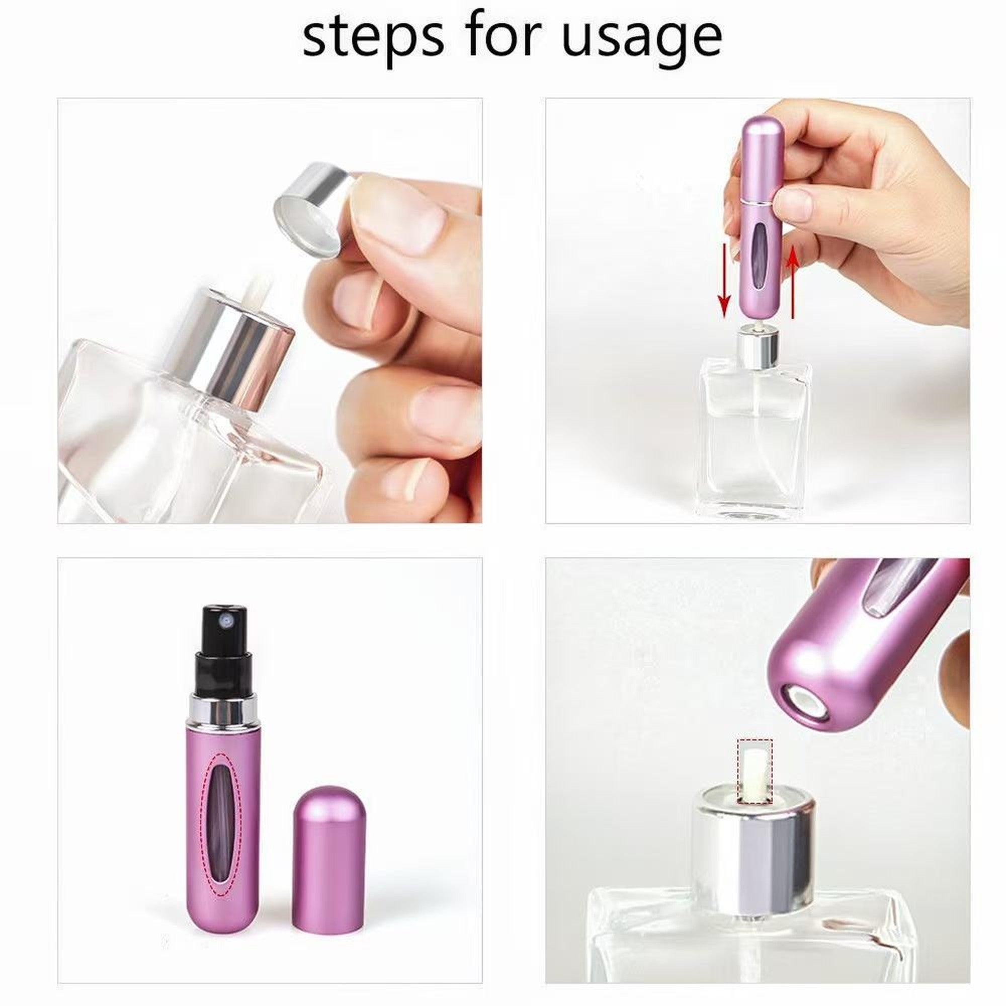 How to use perfume atomizer travel spray step by step guide for fragrance
