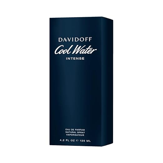 Davidoff Cool Water Eau de Parfum Intense for Men – Long-Lasting Ambery Cologne with Green Mandarin & Coconut Water Notes