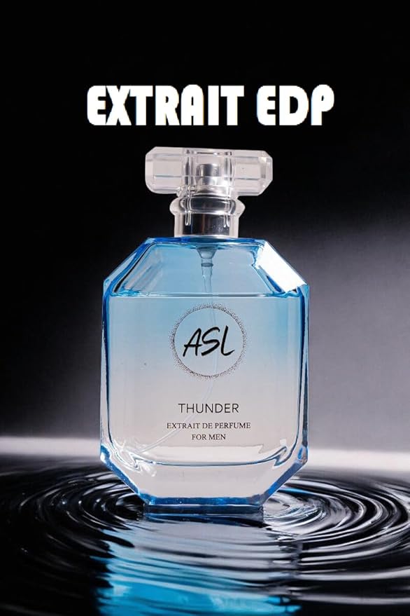 ASL Thunder Extrait de Parfum for Men – 100ml Long Lasting Sweet & Sensual Cologne, Modern Floral Spicy Perfume, Hypoallergenic Men’s Fragrance for Daily Wear and Special Occasions