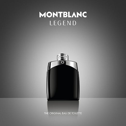 Montblanc Legend Eau de Toilette for Men – Fresh Fougere Fragrance with Bergamot, Jasmine & Sandalwood, 3.3 oz