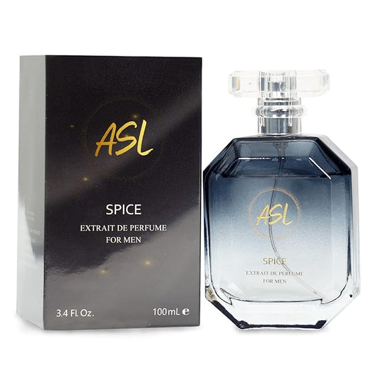 ASL Spice Extrait de Parfum for Men – 100ml, Long Lasting Masculine Perfume Spray, Sweet & Spicy Woody Citrus Cologne, Premium Men’s Fragrance
