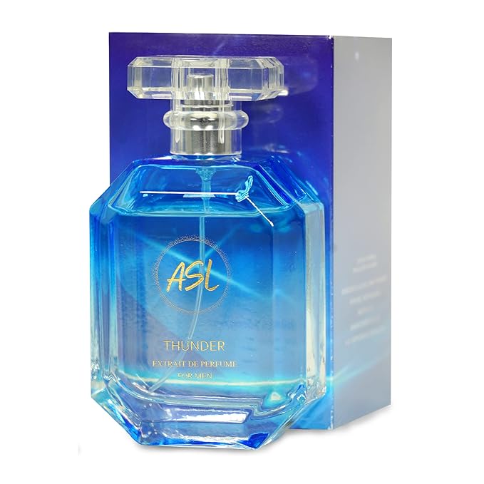ASL Thunder Extrait de Parfum for Men – 100ml Long Lasting Sweet & Sensual Cologne, Modern Floral Spicy Perfume, Hypoallergenic Men’s Fragrance for Daily Wear and Special Occasions