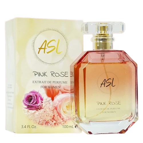 ASL Pink Rose Extrait de Parfum for Women – 100ml Long-Lasting Floral Perfume