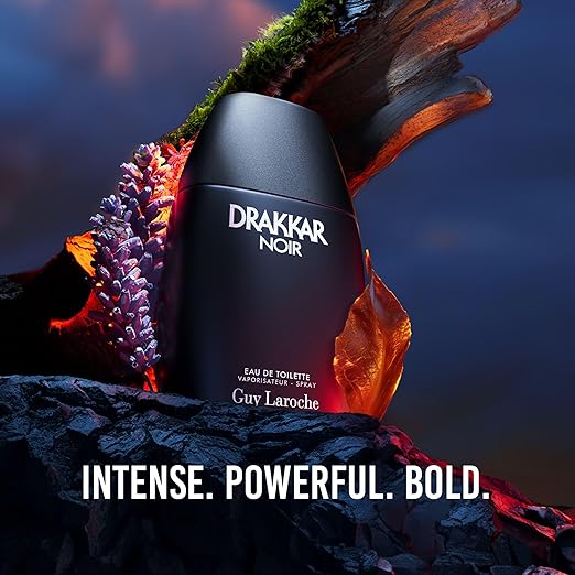 Guy Laroche Drakkar Noir – Iconic Men’s Designer Fragrance, Intense Eau de Toilette with Aromatic Fougere & Spicy Notes, Classic Cologne for Day & Night