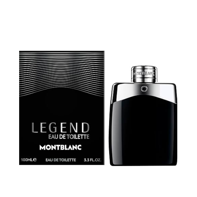 Montblanc Legend Eau de Toilette for Men – Fresh Fougere Fragrance with Bergamot, Jasmine & Sandalwood, 3.3 oz
