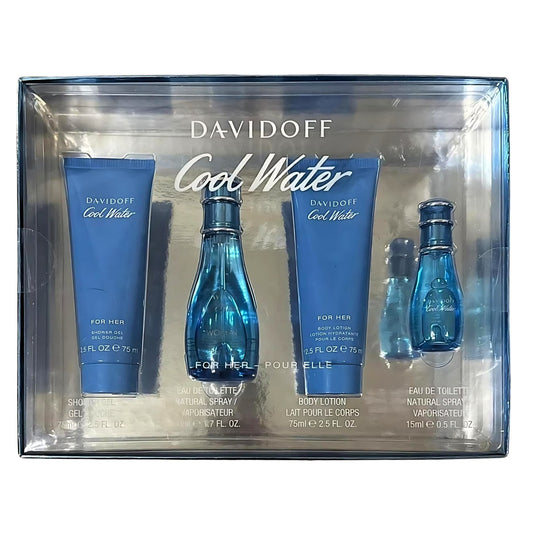 Davidoff Cool Water for Women – Premium Gift Set with Fragrance & Body Care