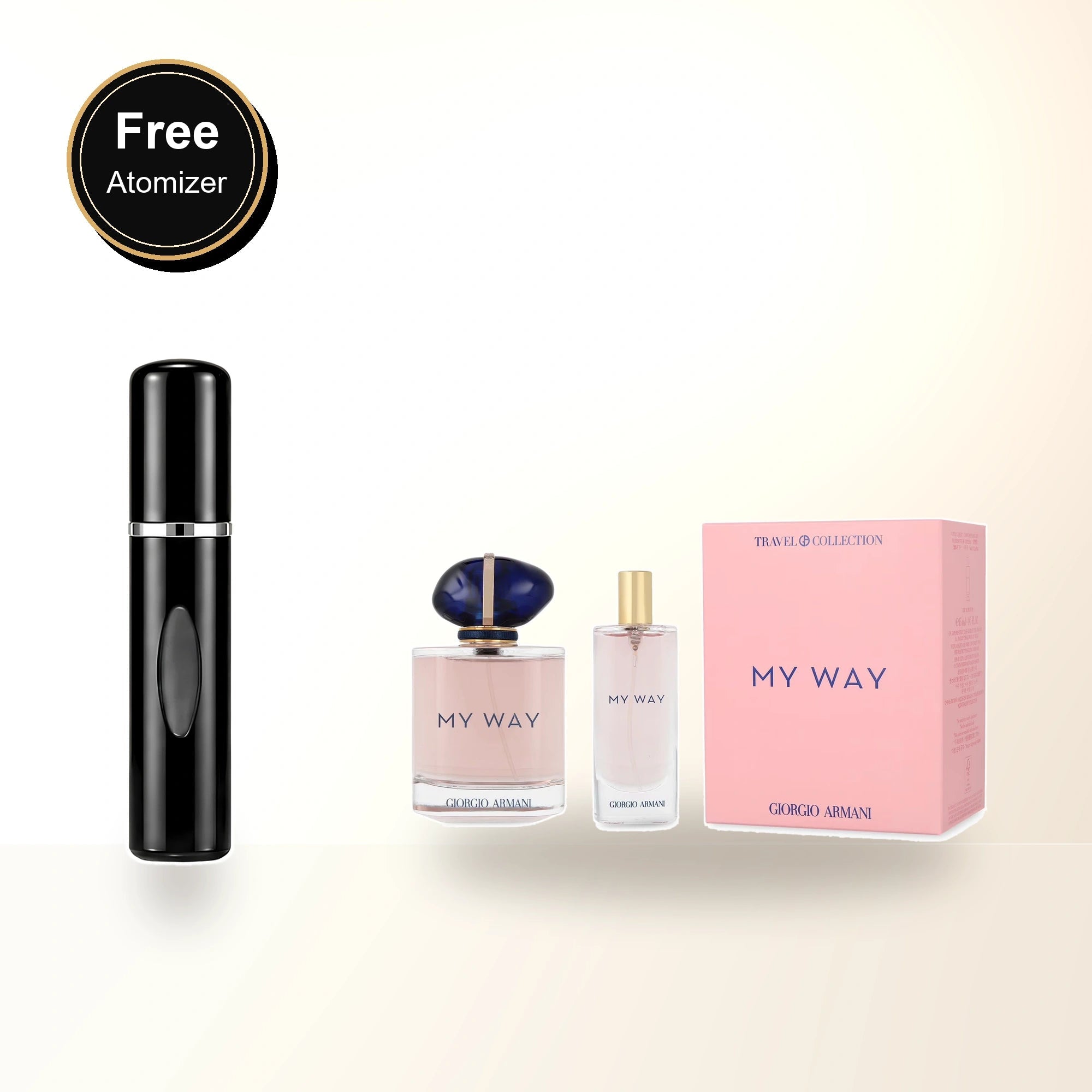 Armani My Way 2 Pcs Set For Women: 3 Oz Eau De Parfum + 0.5 Eau De Parfum with free atomizer bonus image