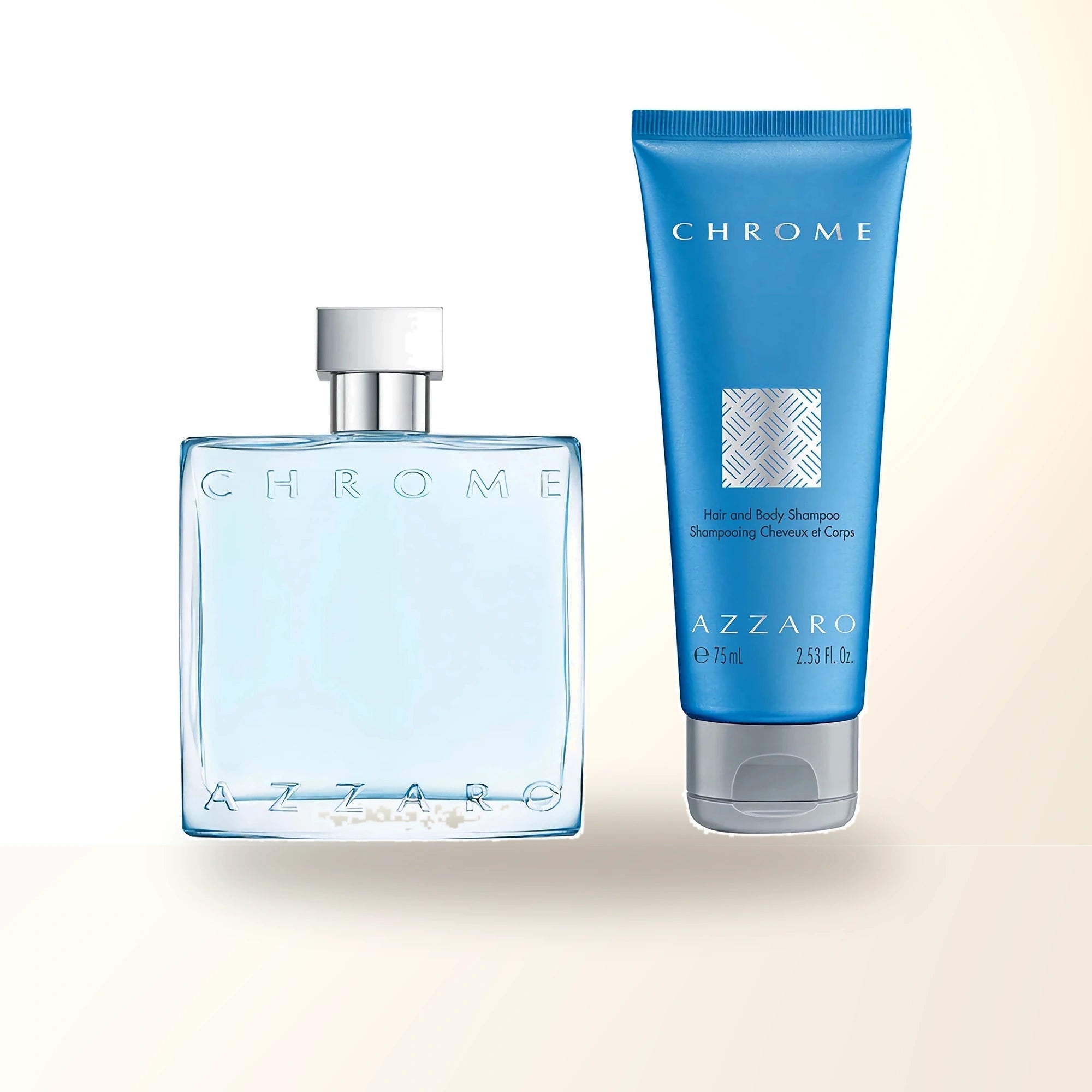 Azzaro Chrome 2 Pcs Set For Men: 1.7 Eau De Toilette Spray + 2.53 Shampoo main product image