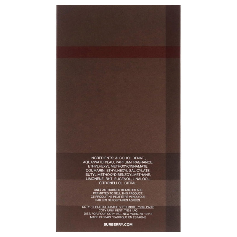 Burberry London Long-Lasting Cologne for Men – Woody Spicy Eau de Toilette 3.4 oz Burberry