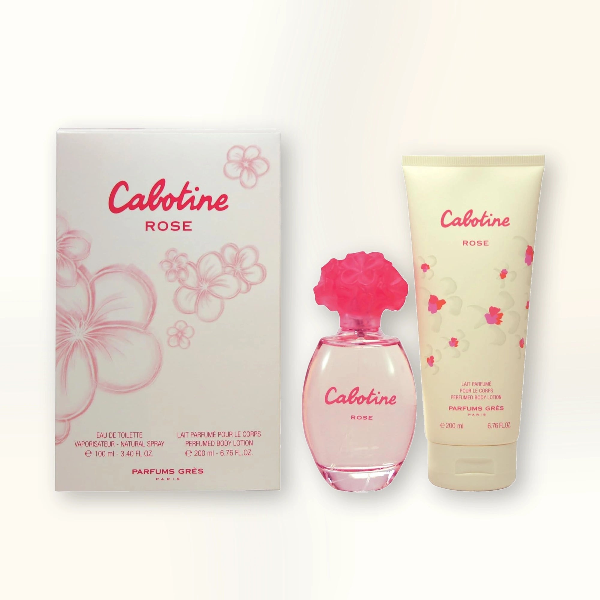 Cabotine Rose 2 Pcs Set For Women: 3.4 Eau De Toilette Spray + 6.8 Body Lotion main product image