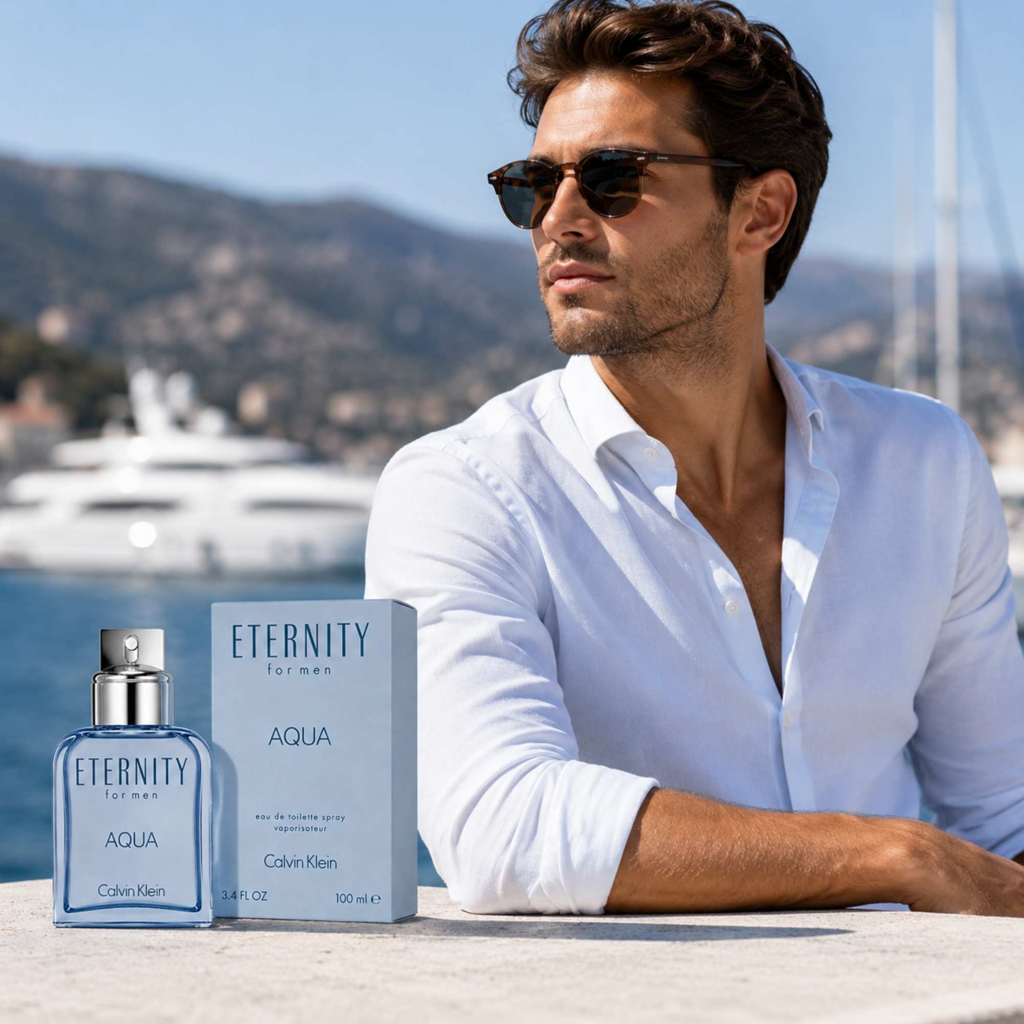 Calvin Klein Eternity Aqua EDT Spray For Men 3.4 oz (100 ml) lifestyle fragrance for modern men