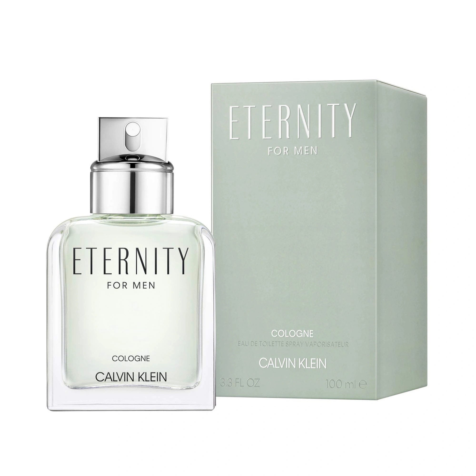 Calvin Klein Eternity Cologne eau de toilette 100ml bottle and pale green box