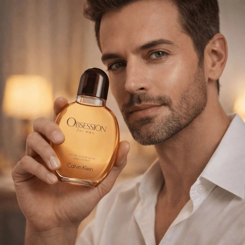 Calvin Klein Obsession EDT Spray For Men 4.2 oz | 6.7 oz lifestyle fragrance for men