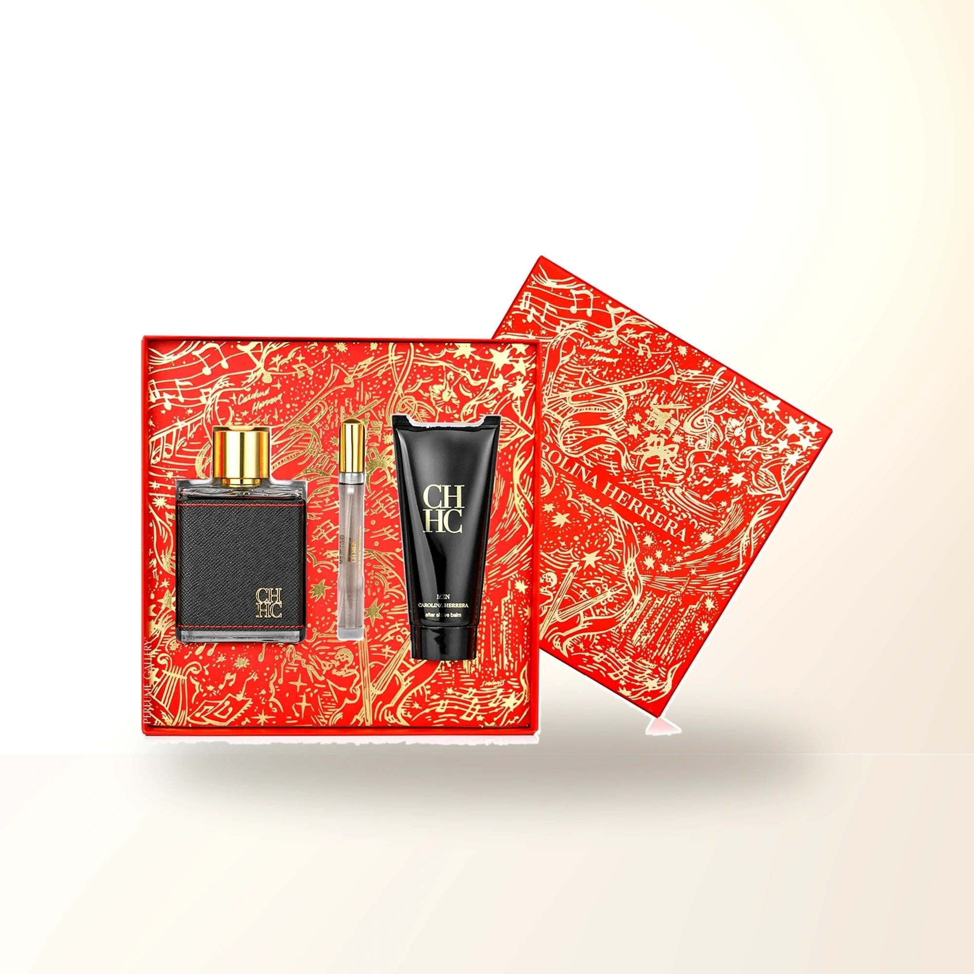 Carolina Herrera Ch 3 Pcs Set For Men: 3.4 Eau De Toilette Spray + 0.33 Eau De Toilette Spray + 3.4 After Shave Balm main product image