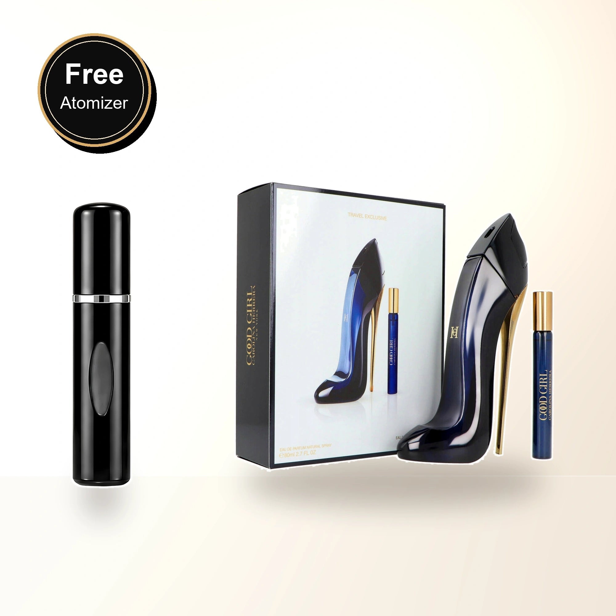 Carolina Herrera Good Girl 2 Pcs Set: 2.7 Eau De Parfum Spray + 0.34 Eau De Parfum Spray with free atomizer bonus image
