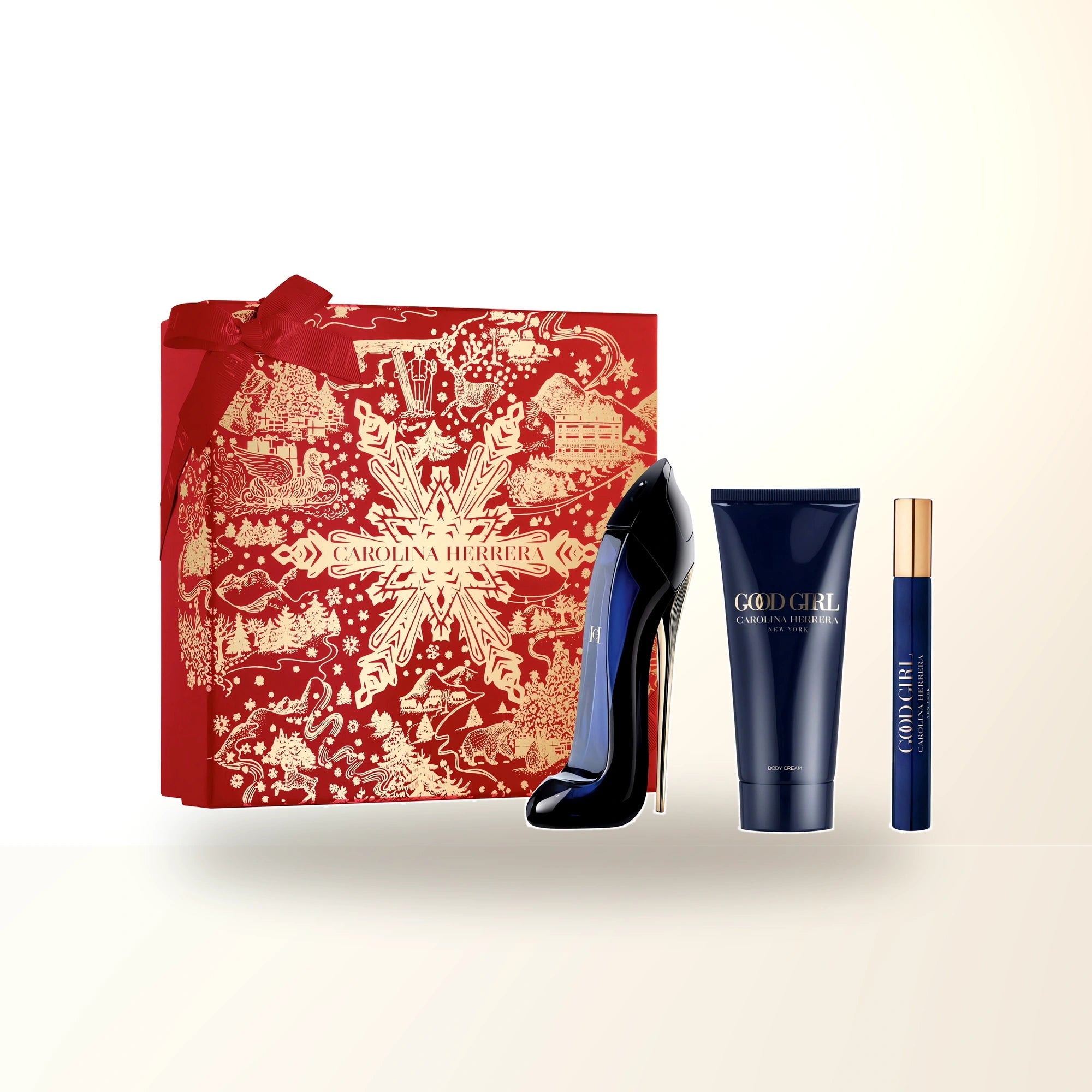 Carolina Herrera Good Girl 3 Pcs Set: 2.7 Eau De Parfum Spray + 0.34 Eau De Parfum Spray + 3.4 Body Lotion. main product image