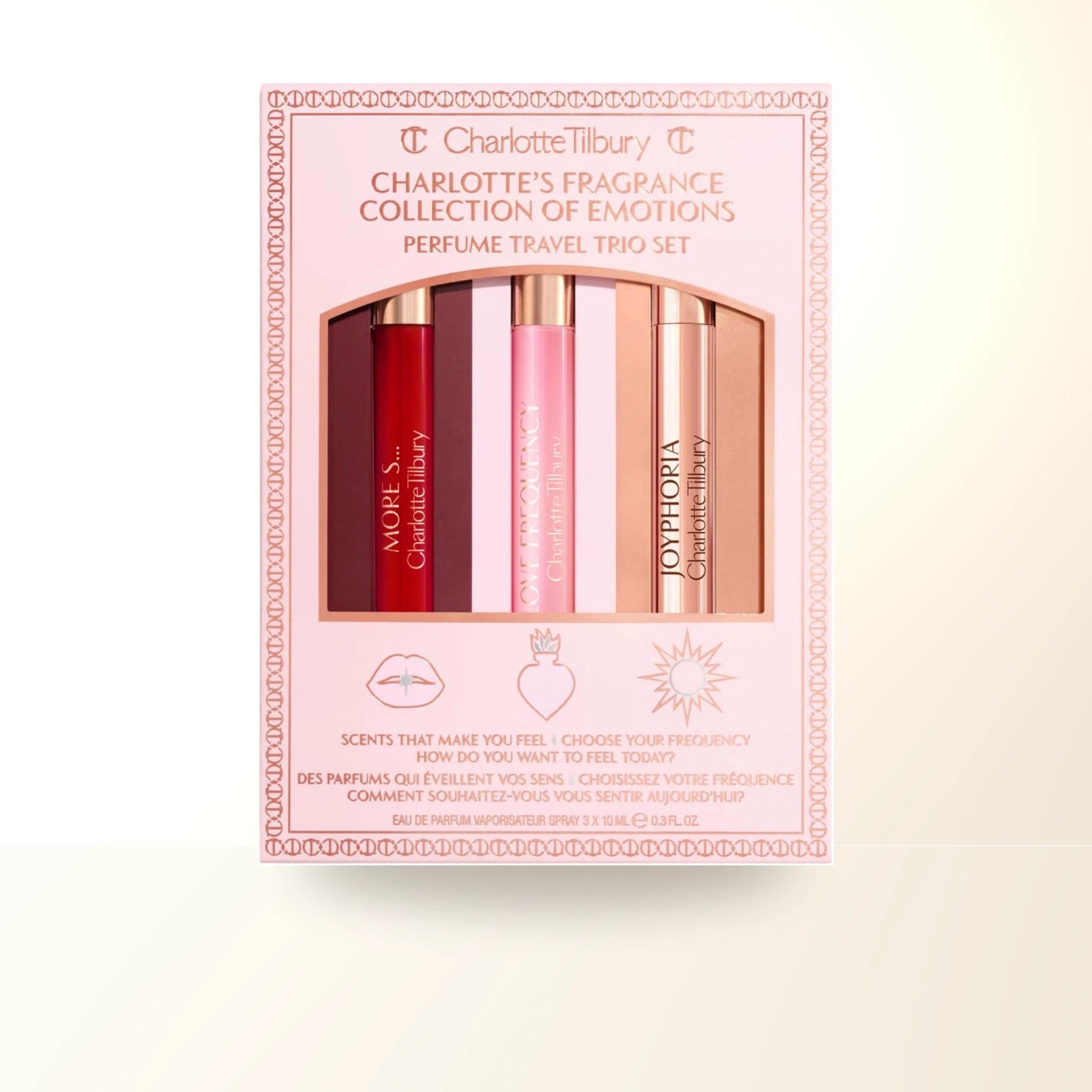 Charlotte Tilbury 3 * 0.3 Eau De Parfum Spray Set: More Sex + Love Frequency + Joyphoria main product image