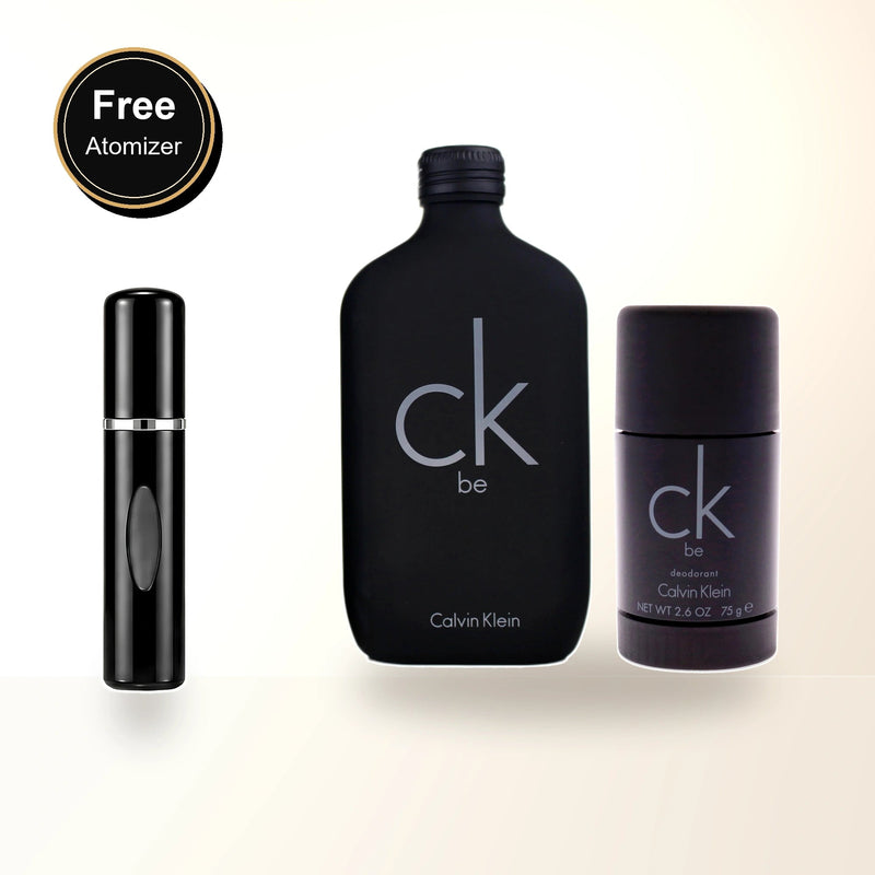 Ck Be 2 Pcs Set: 6.7 Eau De Toilette Spray + 2.6 Deodorant Stick with free atomizer bonus image