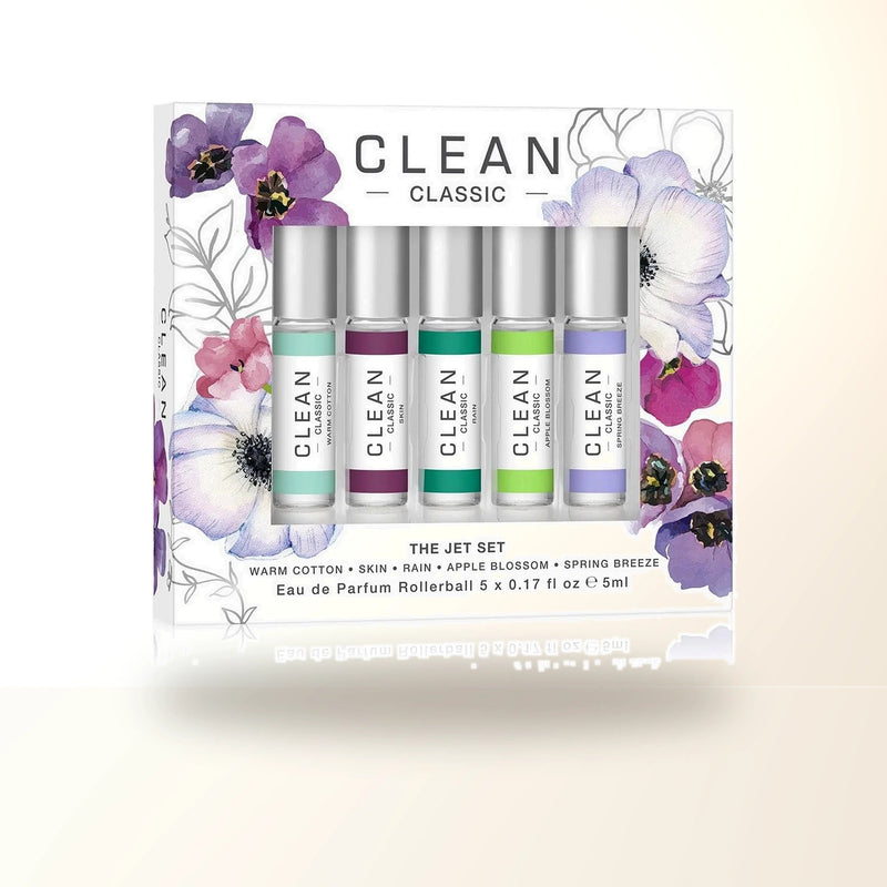 Clean Classic 5 X 5 Ml Eau De Parfum Rollerball Set: Warm Cotton + Skin + Rain + Apple Blossom + Spring Breeze main product image