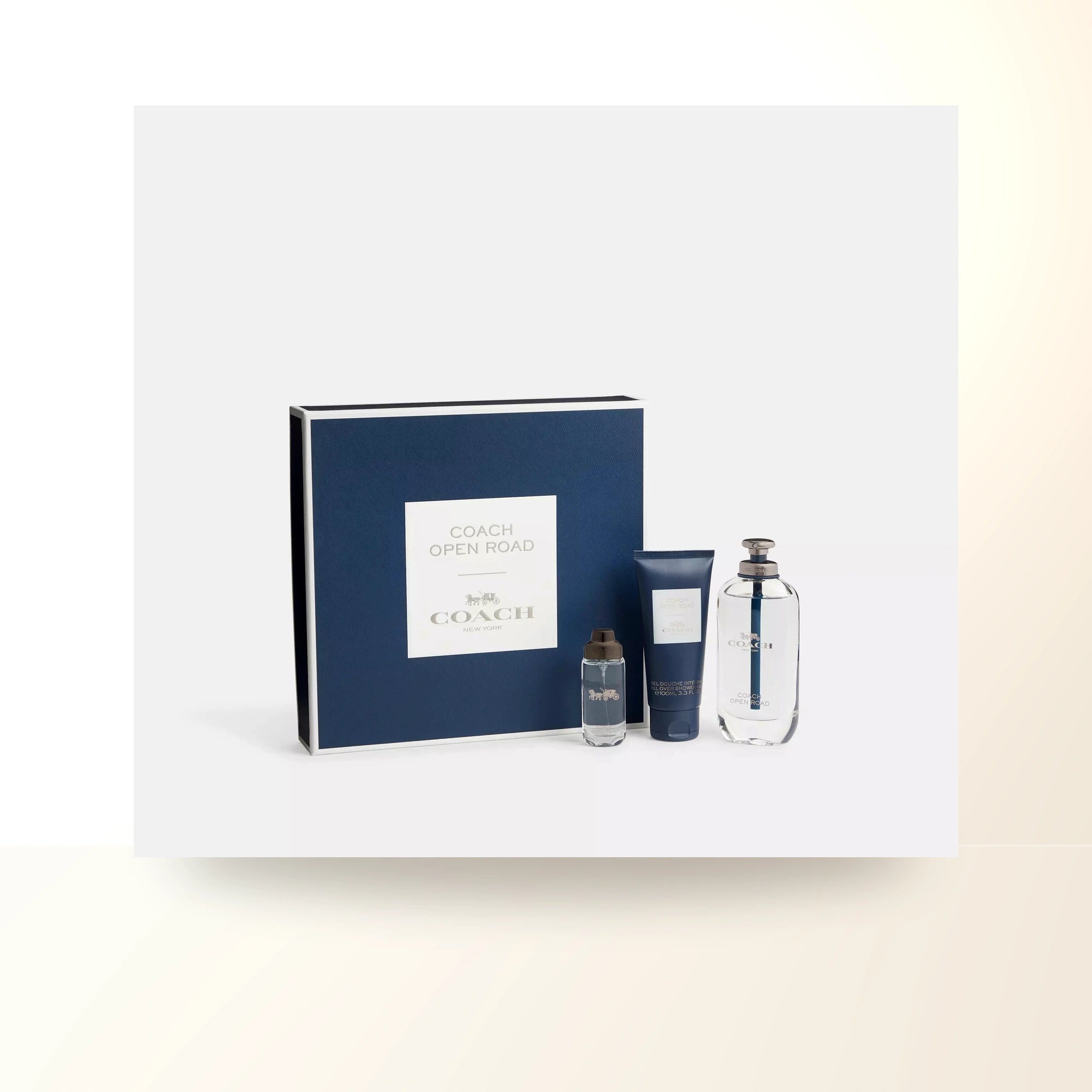 Coach Open Road 3 Pcs Set For Men: 3.3 Eau De Toilette Spray + 0.5 Eau De Toilette Spray + 3.3 Shower Gel. main product image
