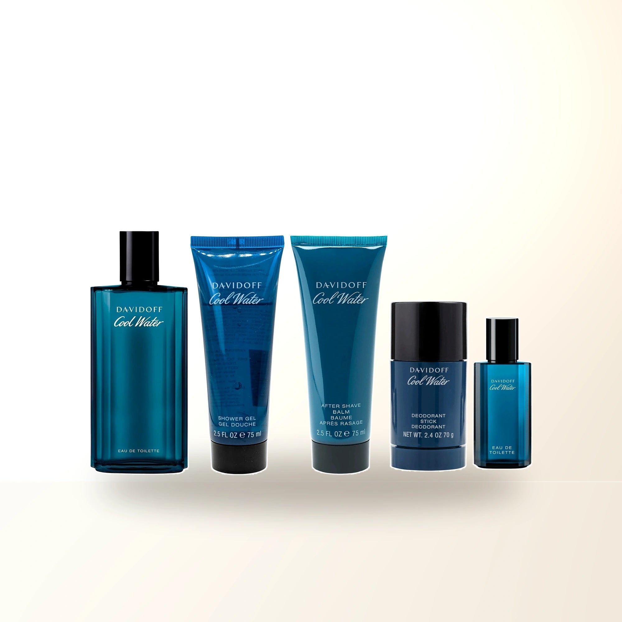 Cool Water 5 Pcs Set For Men: 4.2 Eau De Toilette Spray + 2.4 Deodorant Stick + 2.5 Shower Gel + 2.5 After Shave Balm + 0.5 Eau De Toilette Spray main product image