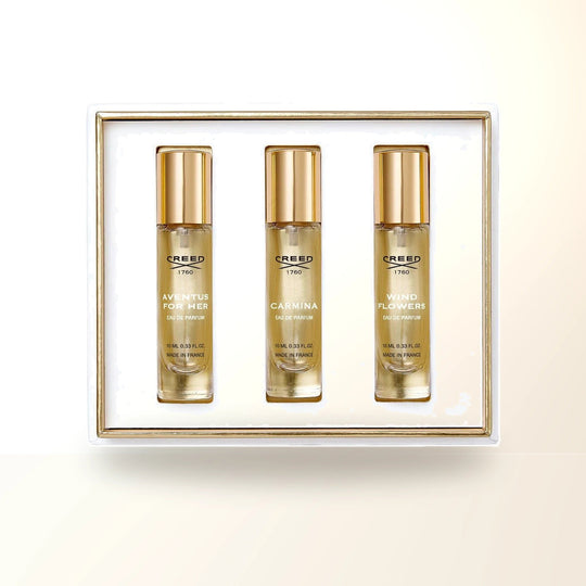 Creed 3 * 0.33 Eau De Parfum Spray Set For Women: Aventus For Her + Carmina + Wind Flowers main product image
