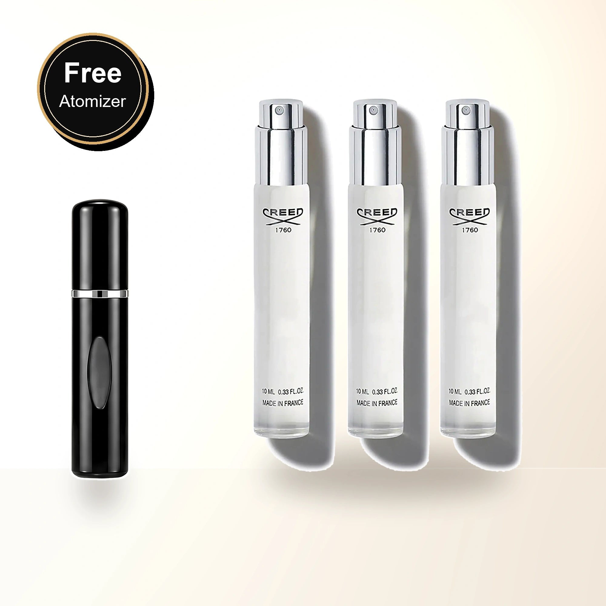 Creed Aventus Cologne 3 X 0.33 Edp Sp For Men with free atomizer bonus image