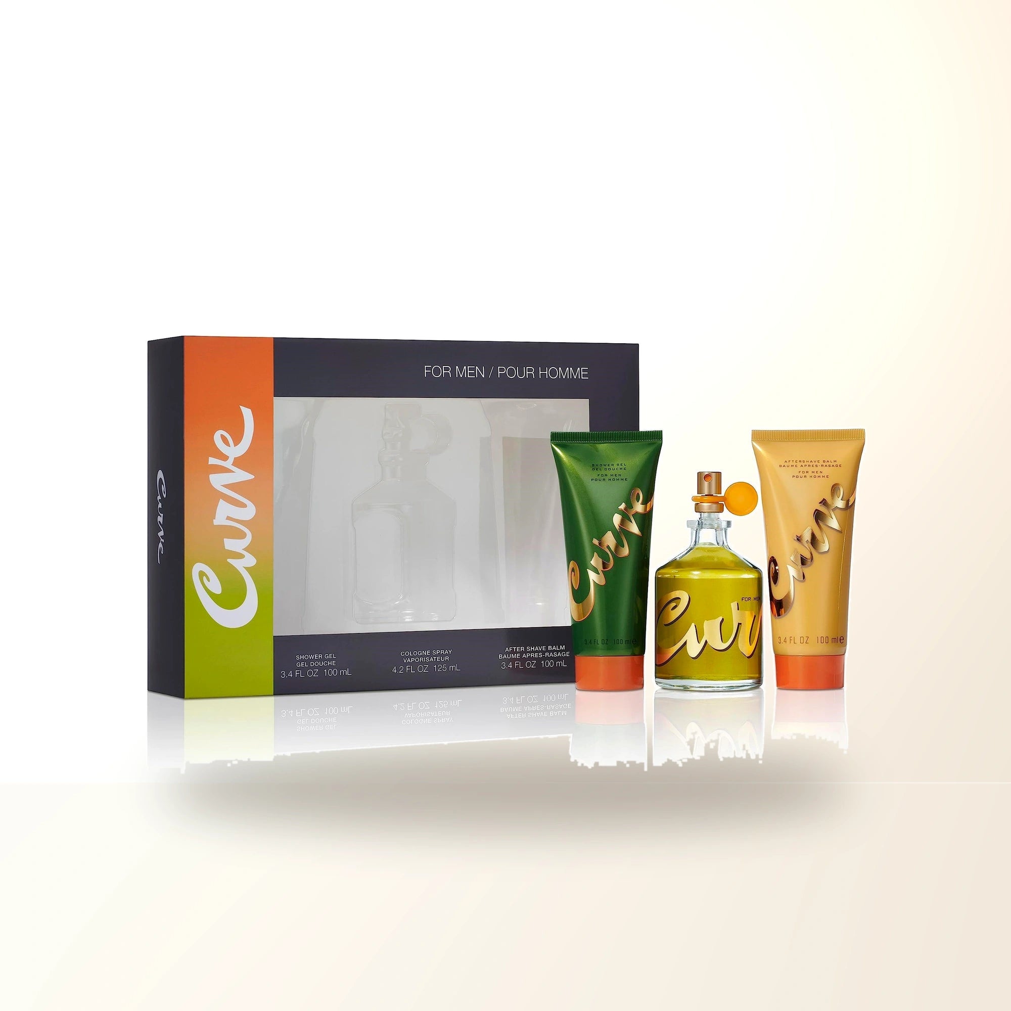 Curve 3 Pcs Set For Men: 4.2 Cologne Spray + 3.4 Shower Gel + 3.4 After Shave Balm main product image