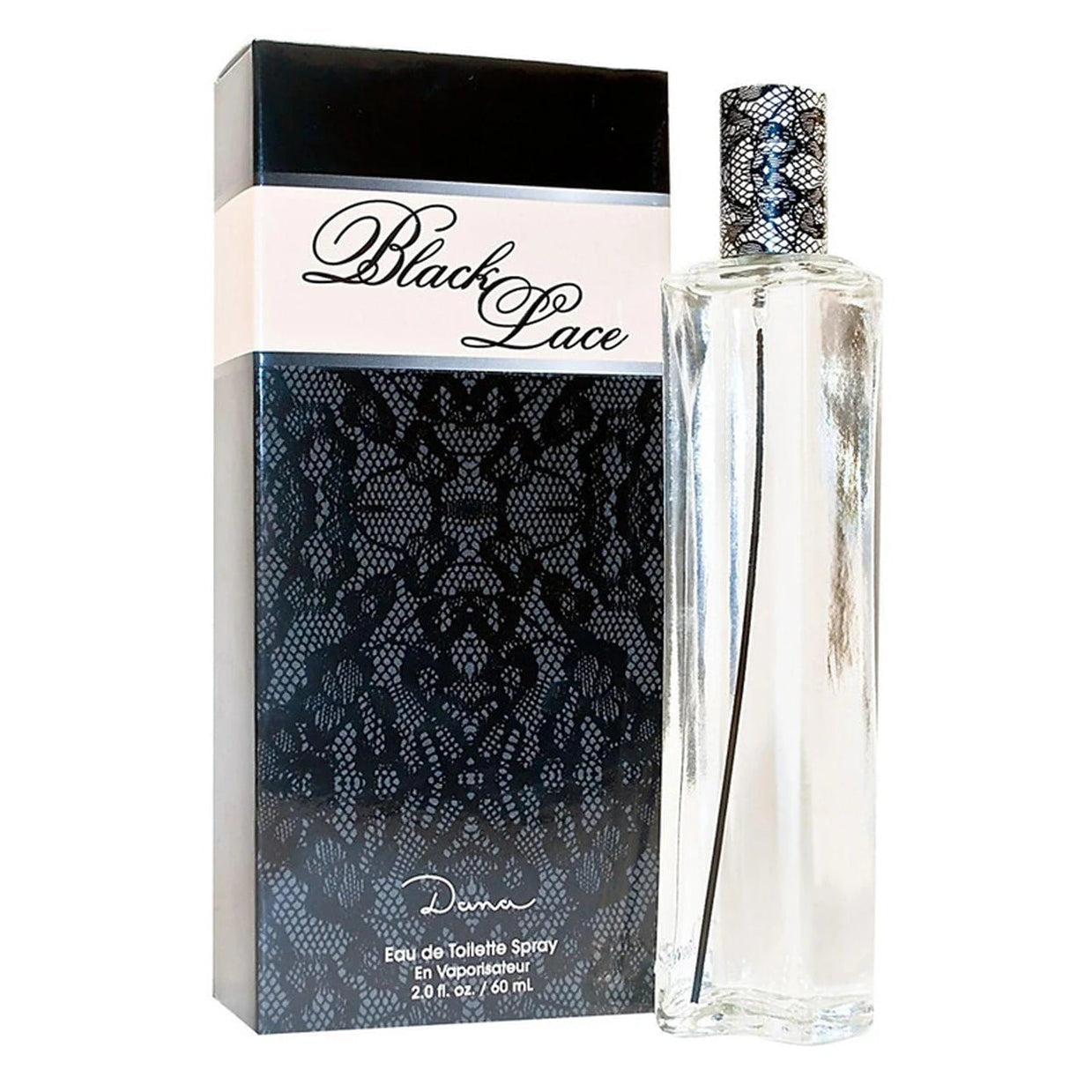 Dana Black Lace 2 Oz Eau de Toilette Spray for Women