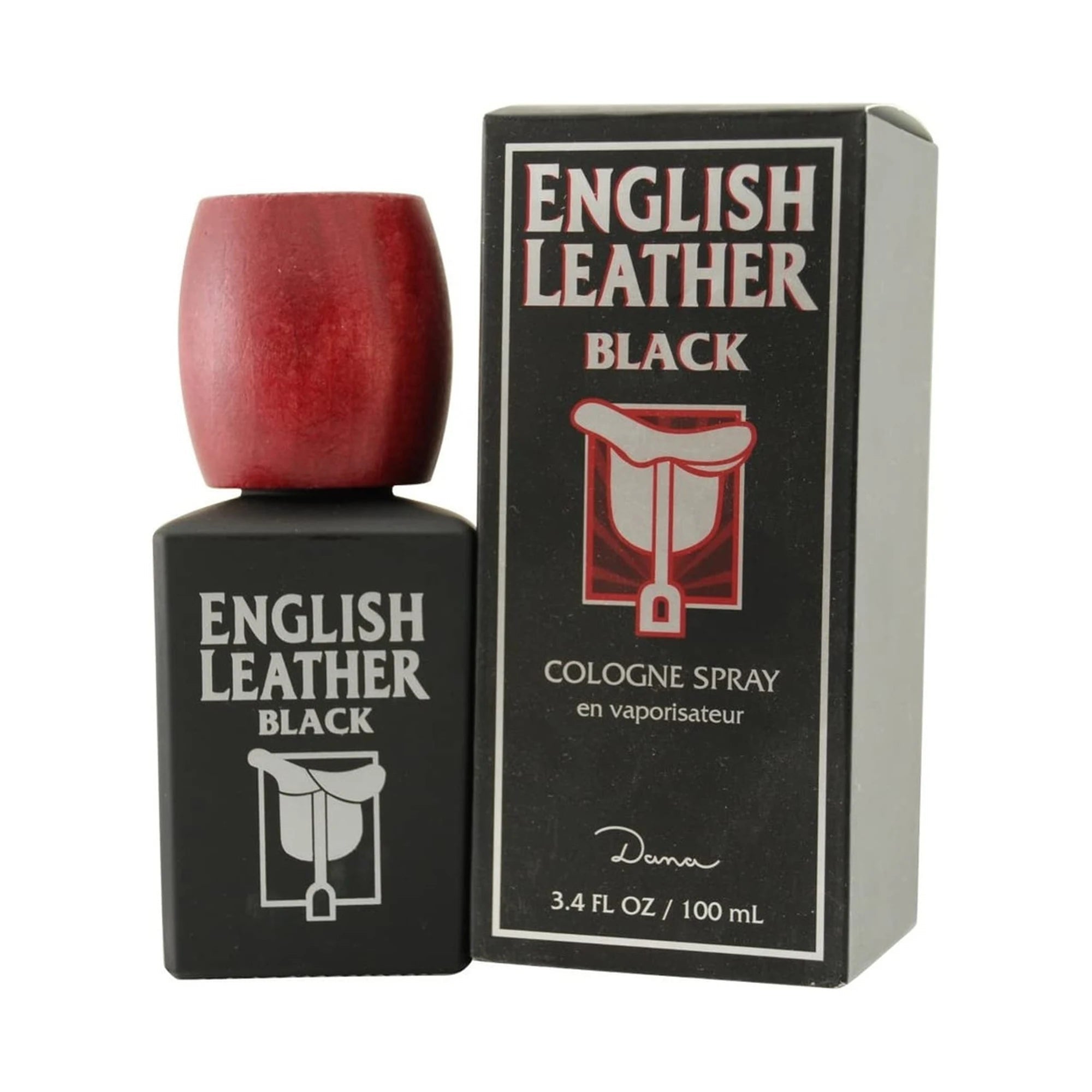 Dana English Leather Black 3.4 Cologne Spray for Men