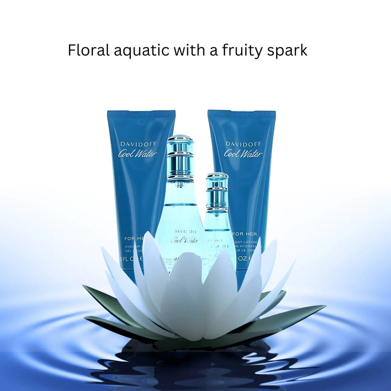 Davidoff Cool Water Long-Lasting Perfume Gift Set for Women – Fragrance & Body Care Davidoff