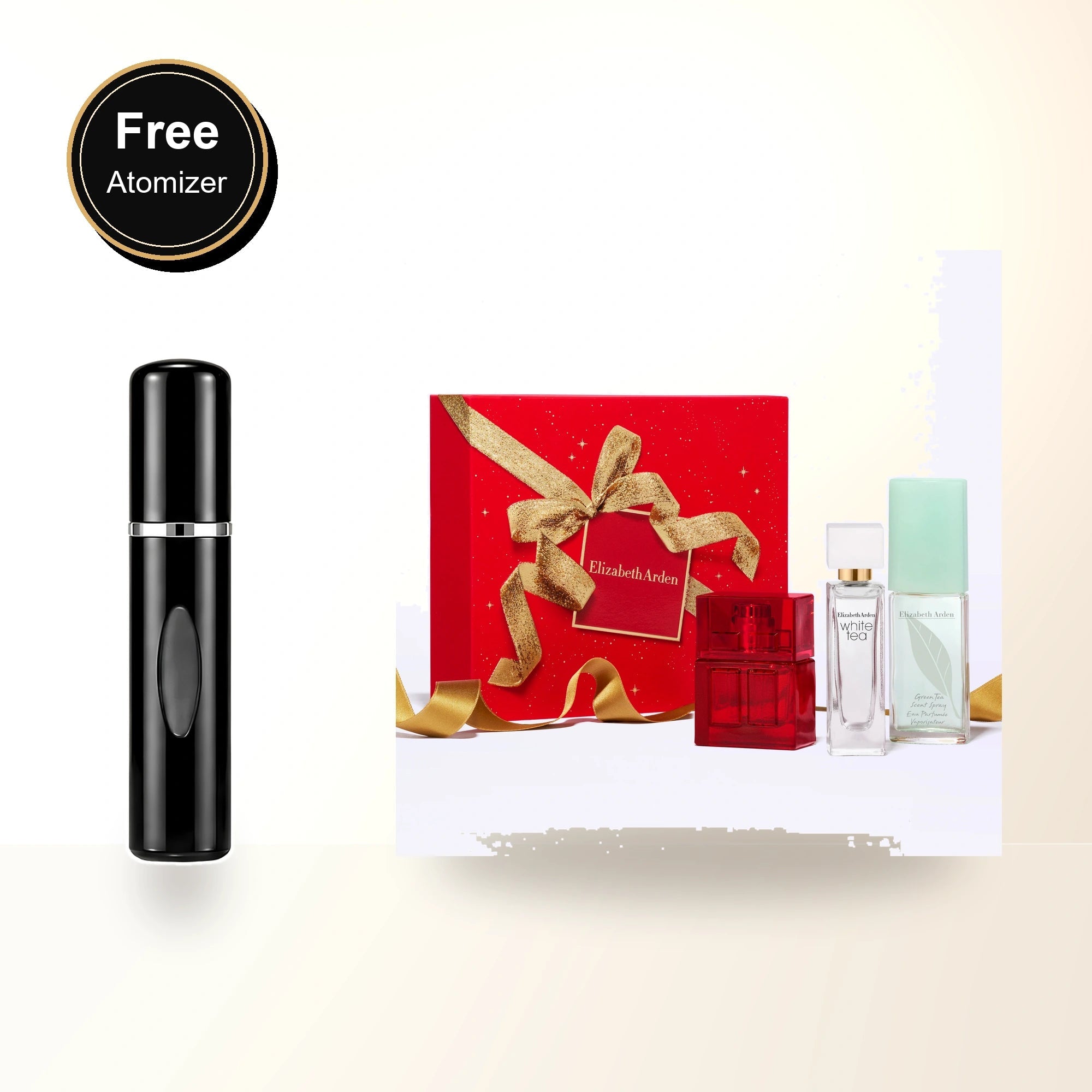 Elizabeth Arden 3 * 0.33 Eau De Toilette Spray Set For Women: Red Door + White Tea + Green Tea with free atomizer bonus image