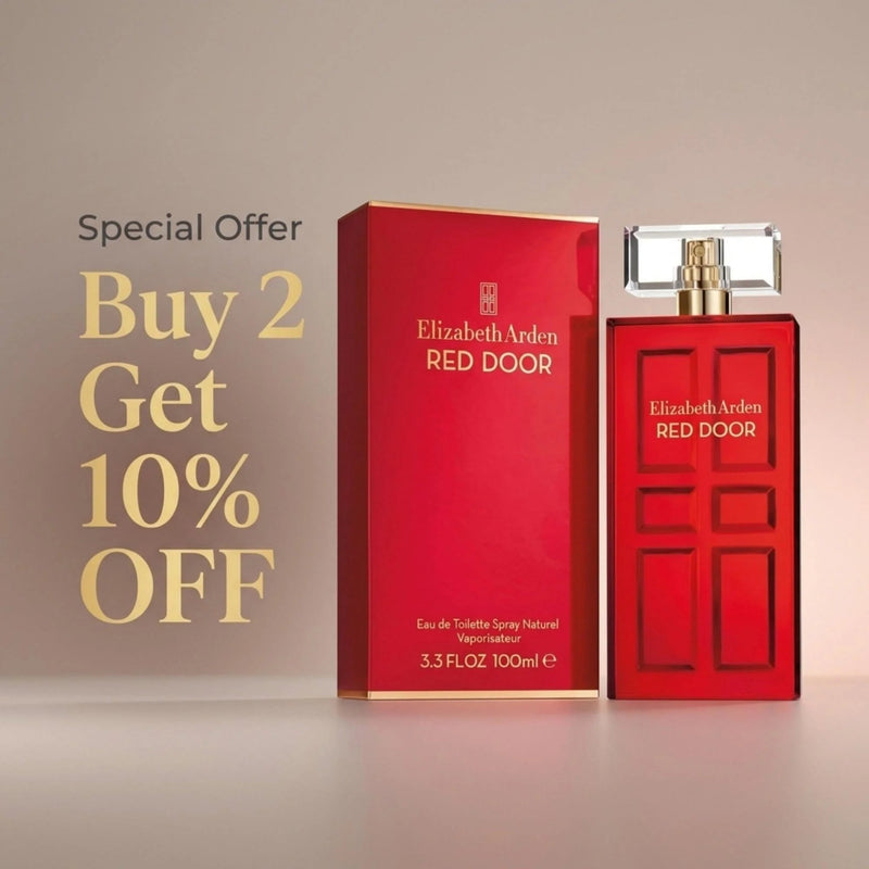 Buy 2 Elizabeth Arden Red Door EDT Spray For Women 3.3 oz (100 ml) and get 10 percent off