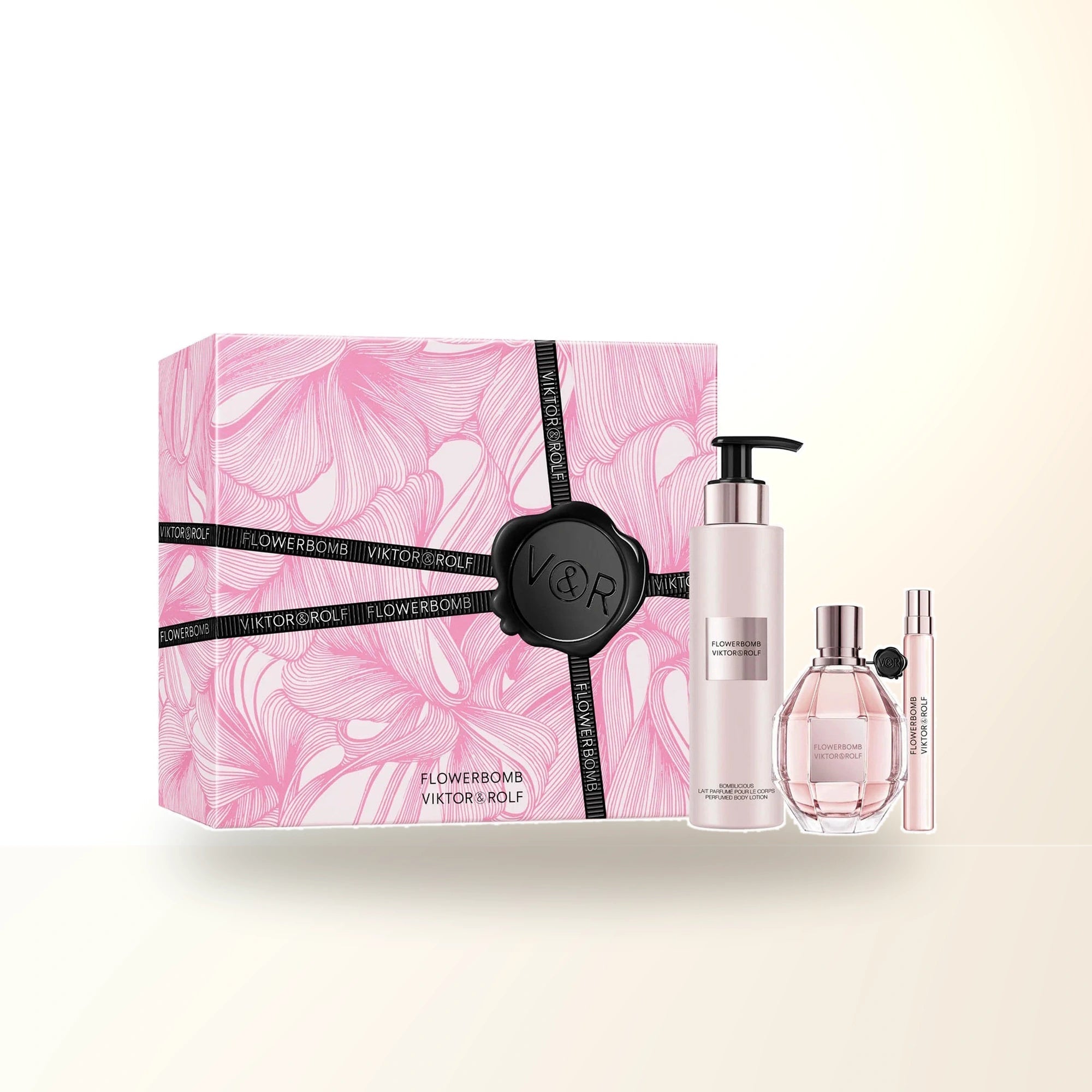Flowerbomb 3 Pcs Set For Women: 3.4 Eau De Parfum Spray + 0.34 Eau De Parfum Spray + 6.7 Body Lotion main product image