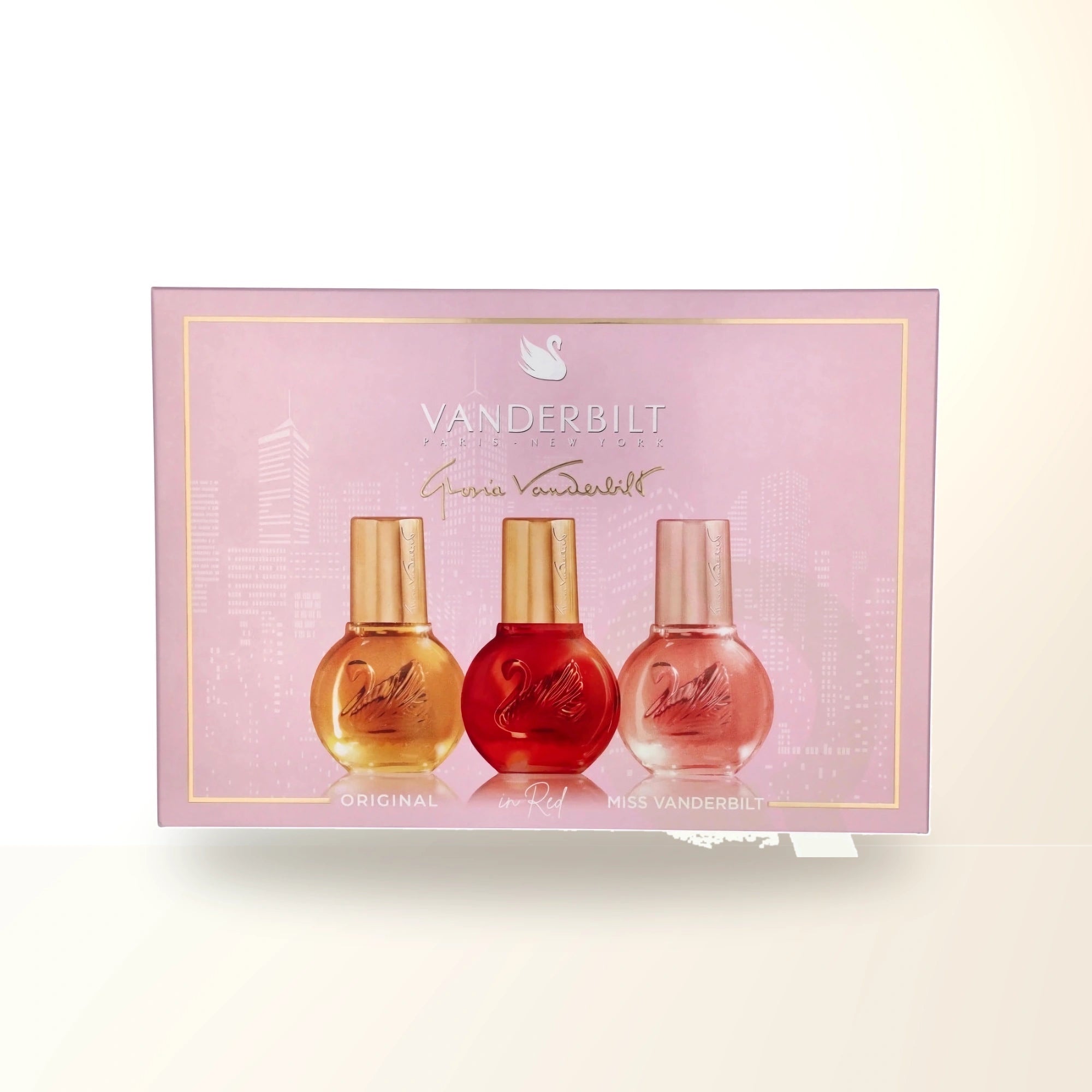 Gloria Vanderbilt 3 * 1 Oz Eau De Toilette Spray Set For Women: Original + Vanderbilt In Red + Miss Vanderbilt main product image