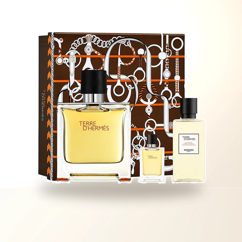 Hermes Terre D'hermes 3 Pcs Set: 3.4 Eau De Toilette + 0.5 Eau De Toilette + 1.35 Shower Gel main product image