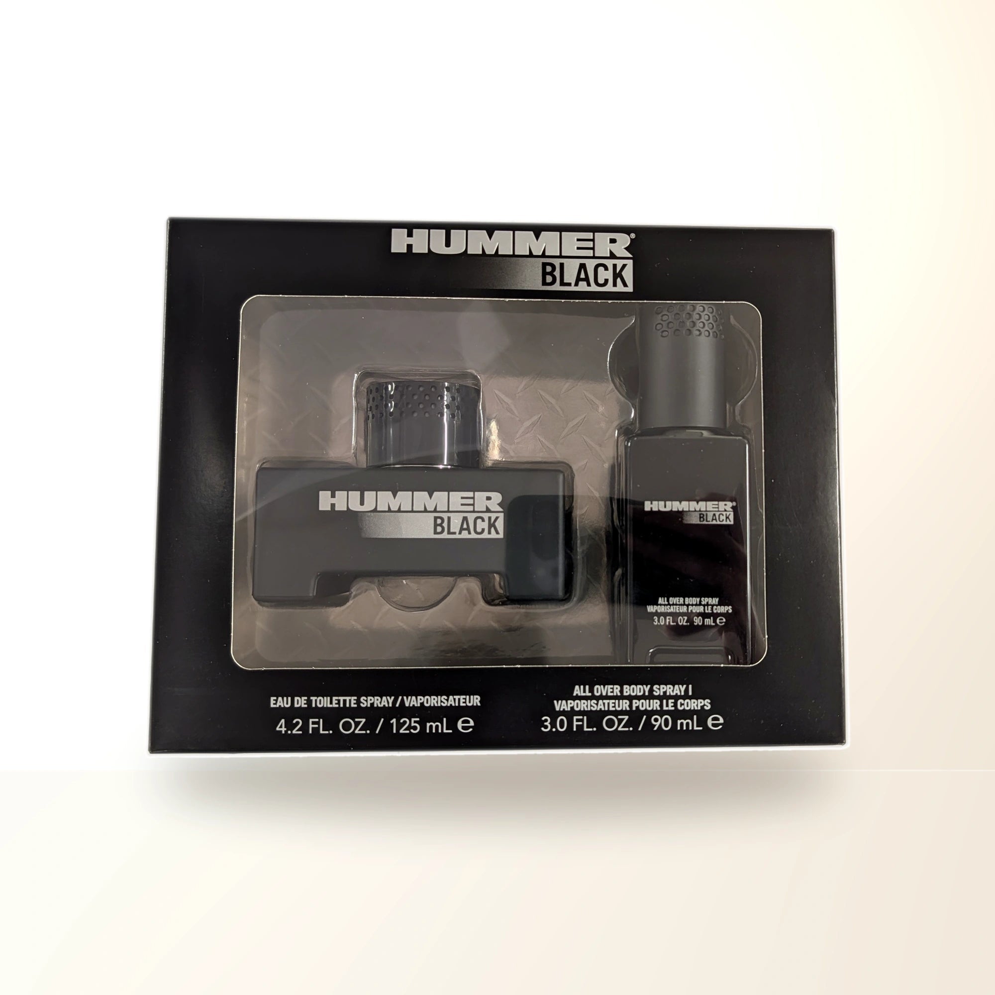 Hummer Black 2 Pcs Set For Men: 4.2 Eau De Toilette Spray + 3 Oz All Over Body Spray main product image