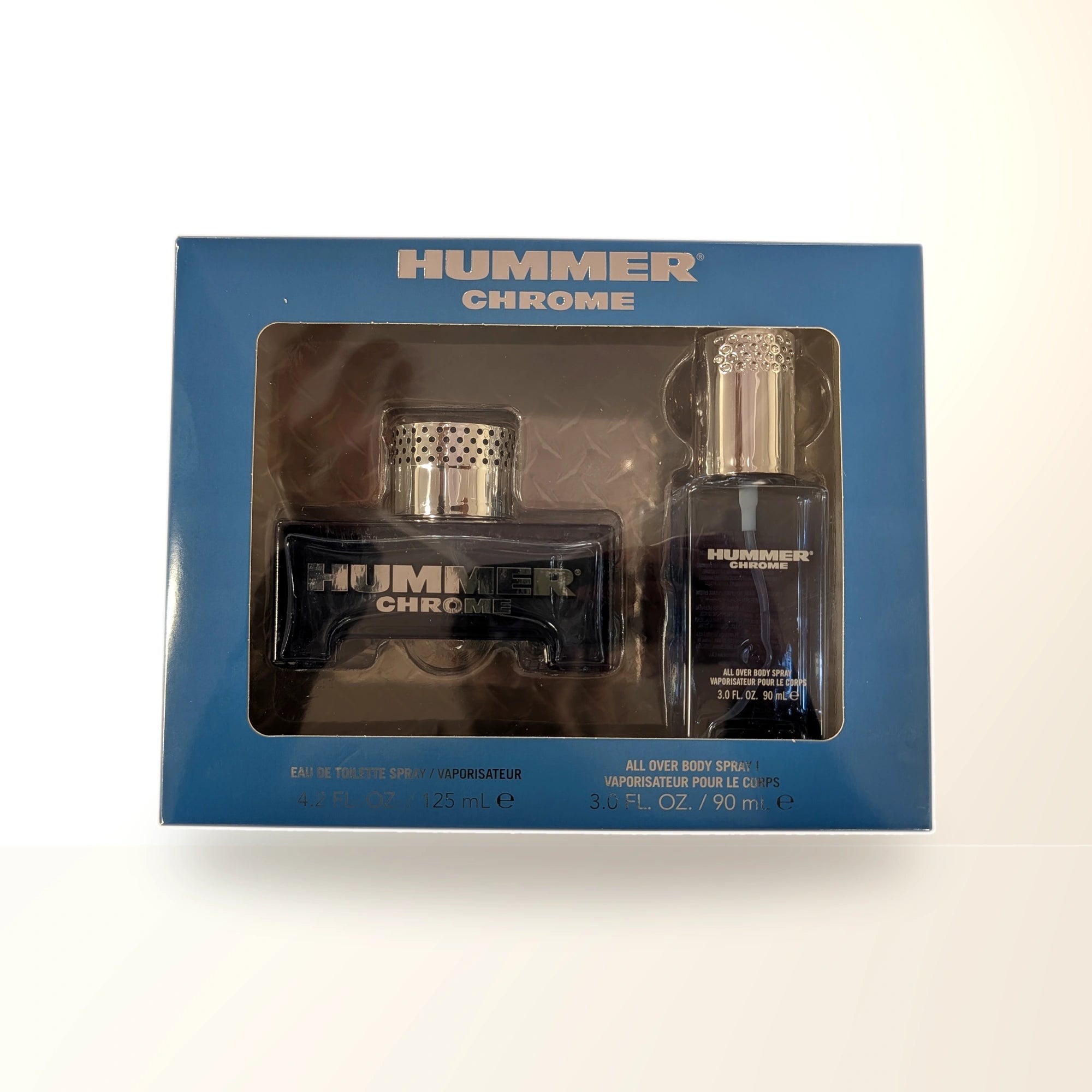 Hummer Chrome 2 Pcs Set For Men: 4.2 Eau De Toilette Spray + 3 Oz Body Spray main product image