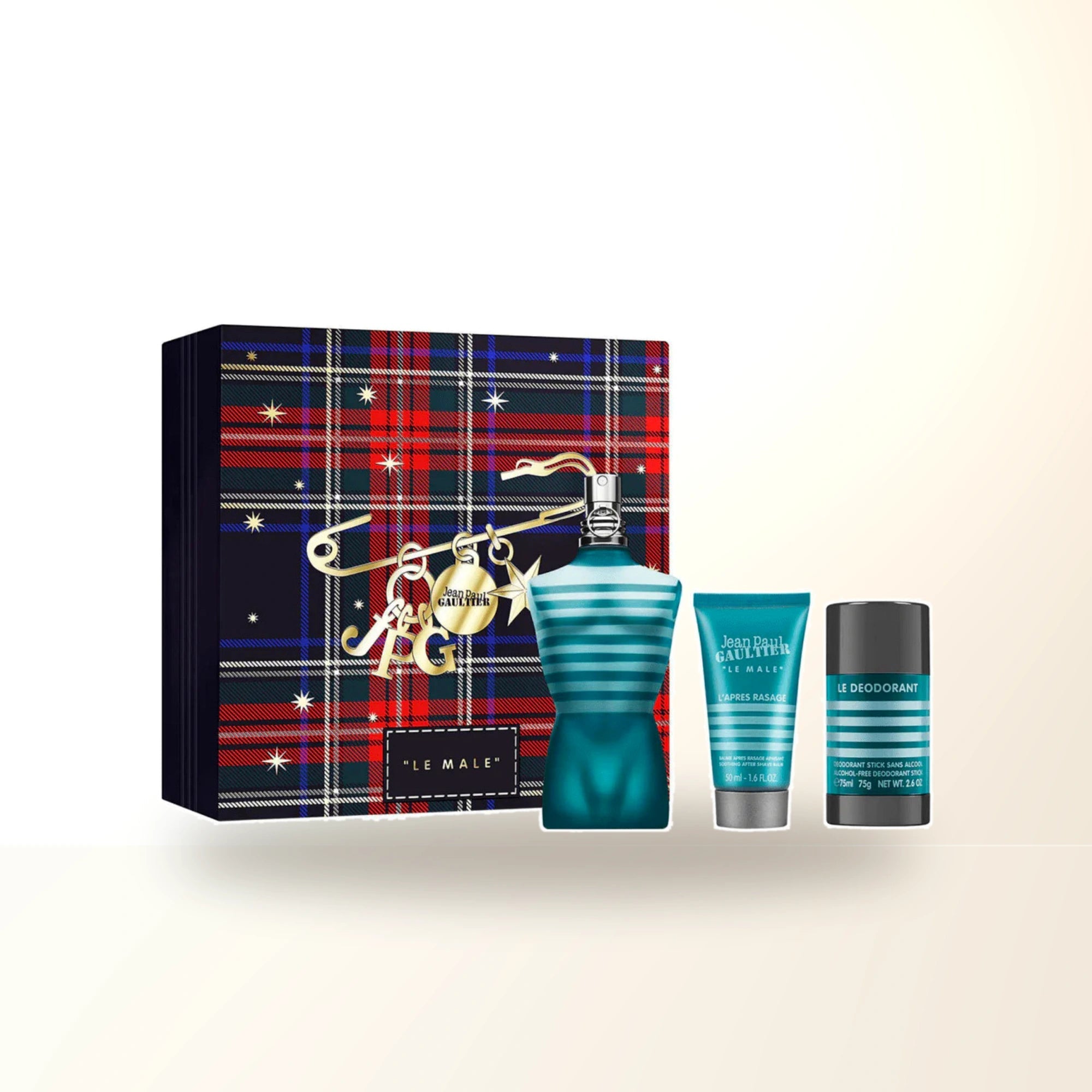 Jean Paul Gaultier Le Male 3 Pcs Set: 4.2 Eau De Toilette Spray + 1.7 After Shave Balm + 2.5 Deodorant Stick main product image