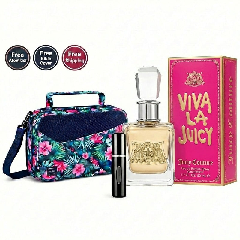 Viva La Juicy Eau de Parfum for Women Mother’s Day offer with free atomizer and free Bible bag
