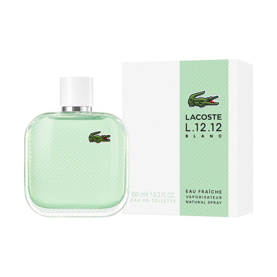 Lacoste L.12.12 Blanc Eau Fraiche 3.3 Eau de Toilette Spray for Men
