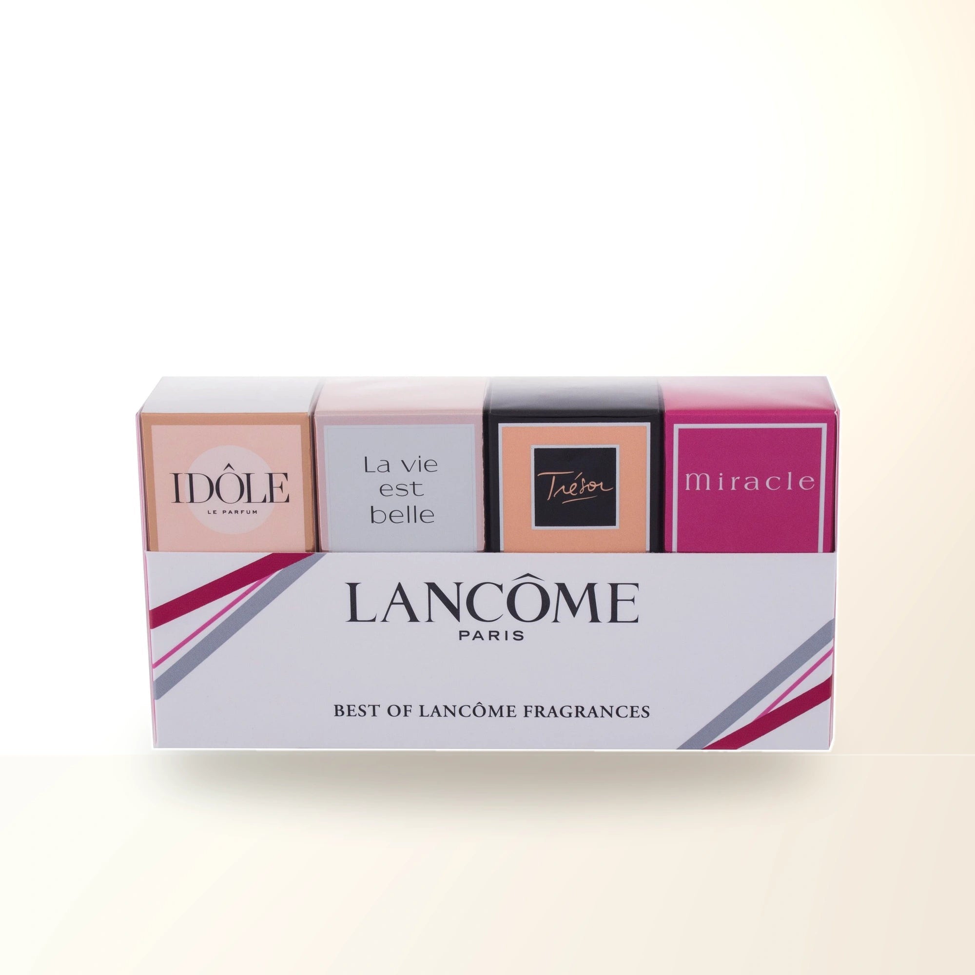 Lancome 4 Pcs Set Set Individually Boxed: Idole 0.16 Eau De Parfum + La Vie Est Belle 0.135 Eau De Parfum + Tresor 0.25 Eau De Parfum + Miracle 0.16 Eau De Parfum main product image