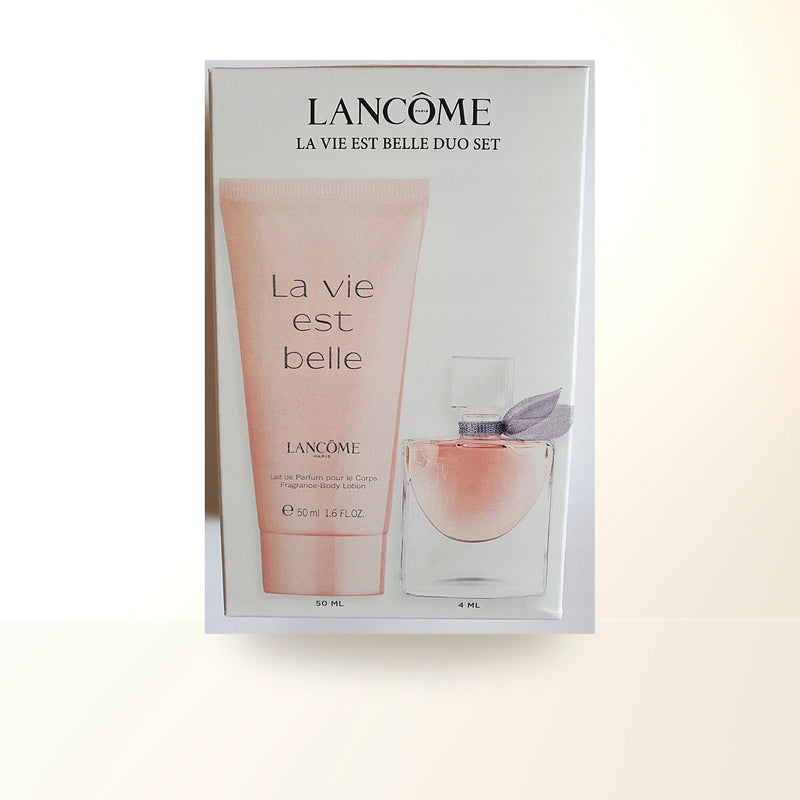 Lancome La Vie Est Belle 2 Pcs Set For Women: 4 Ml Eau De Parfum Mini + 1.6 Body Lotion. main product image