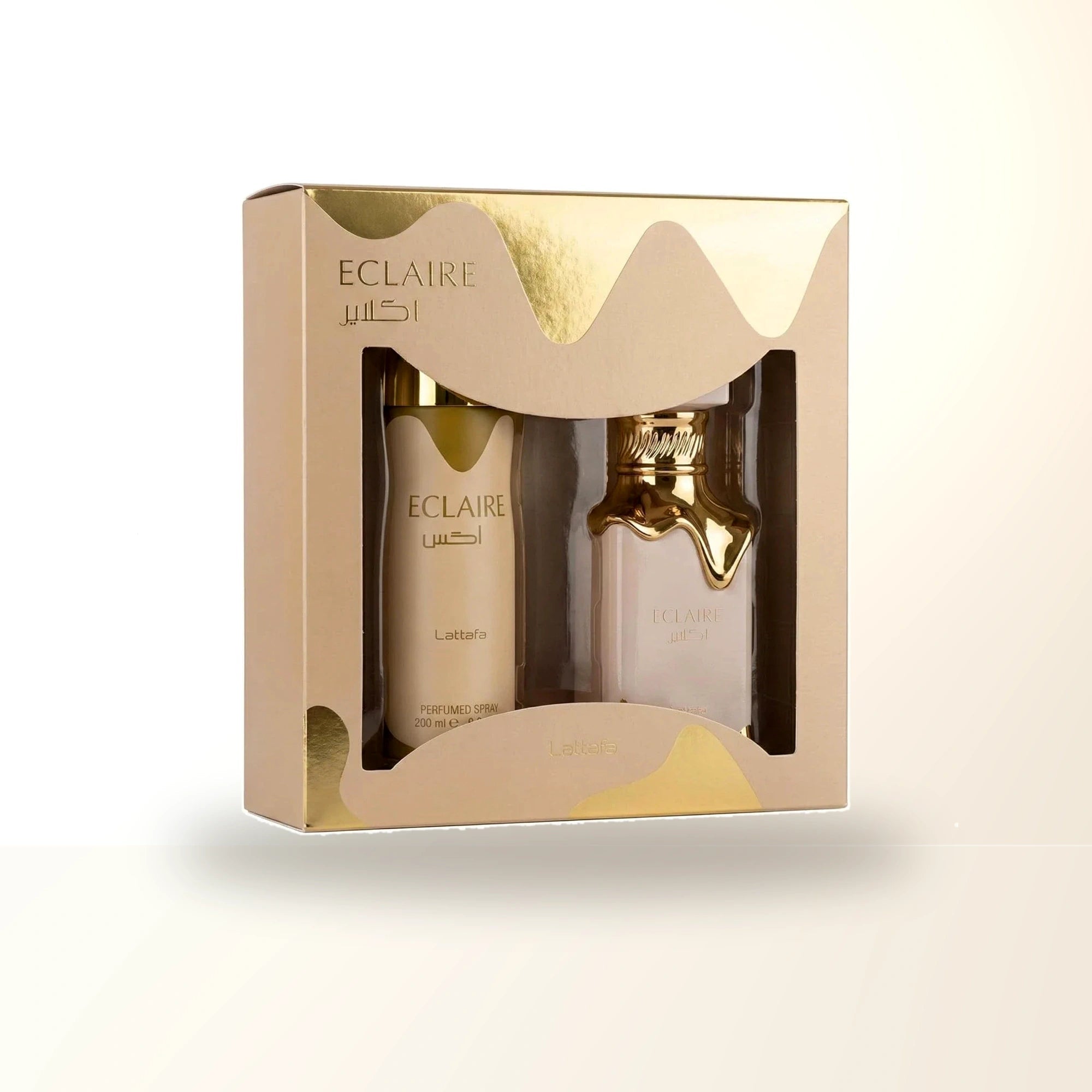 Lattafa Eclaire 2 Pcs Set For Women: 3.4 Eau De Parfum Spray + 6.7 Perfumed Body Spray main product image