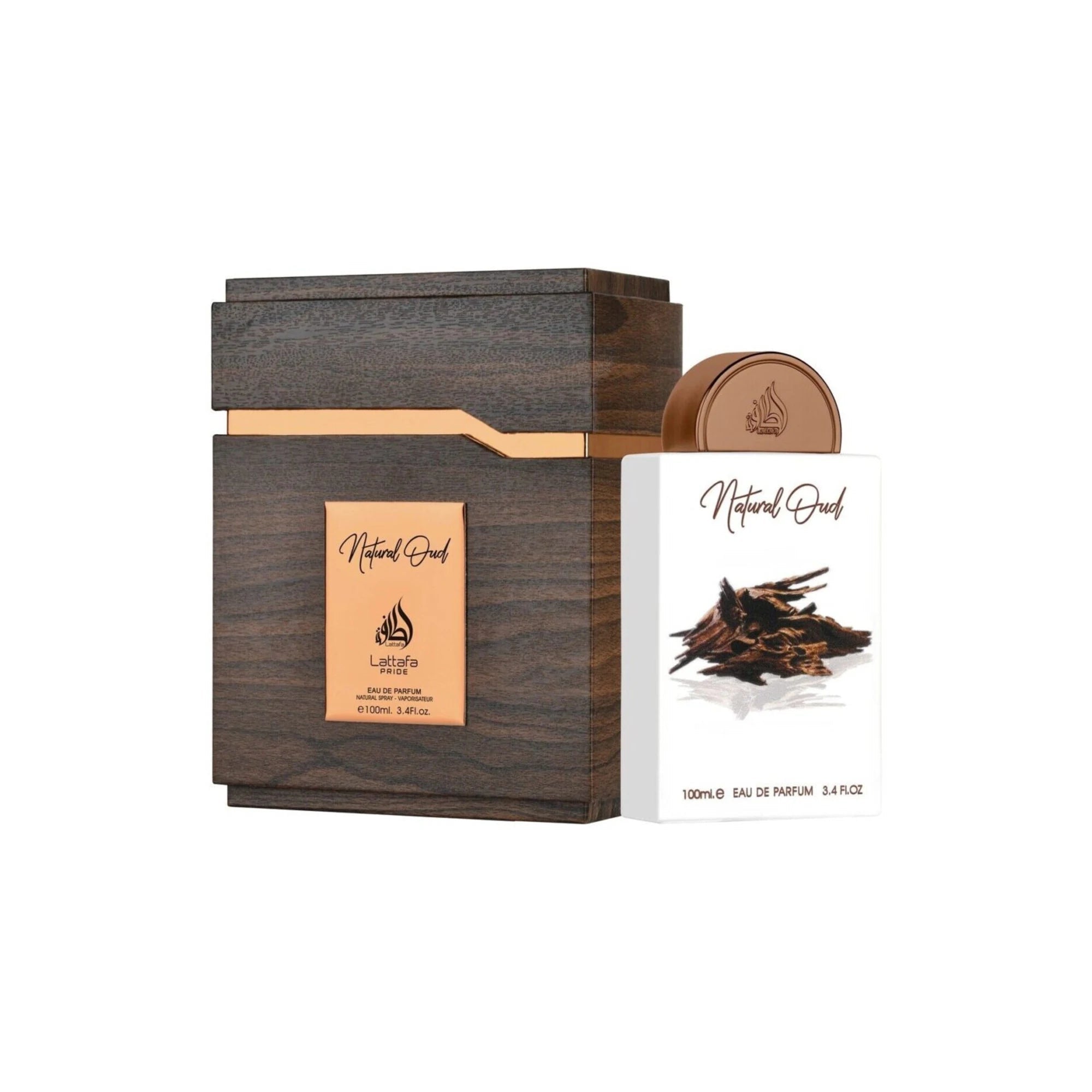 Lattafa Natural Oud 3.4 Eau de Parfum Spray for Unisex