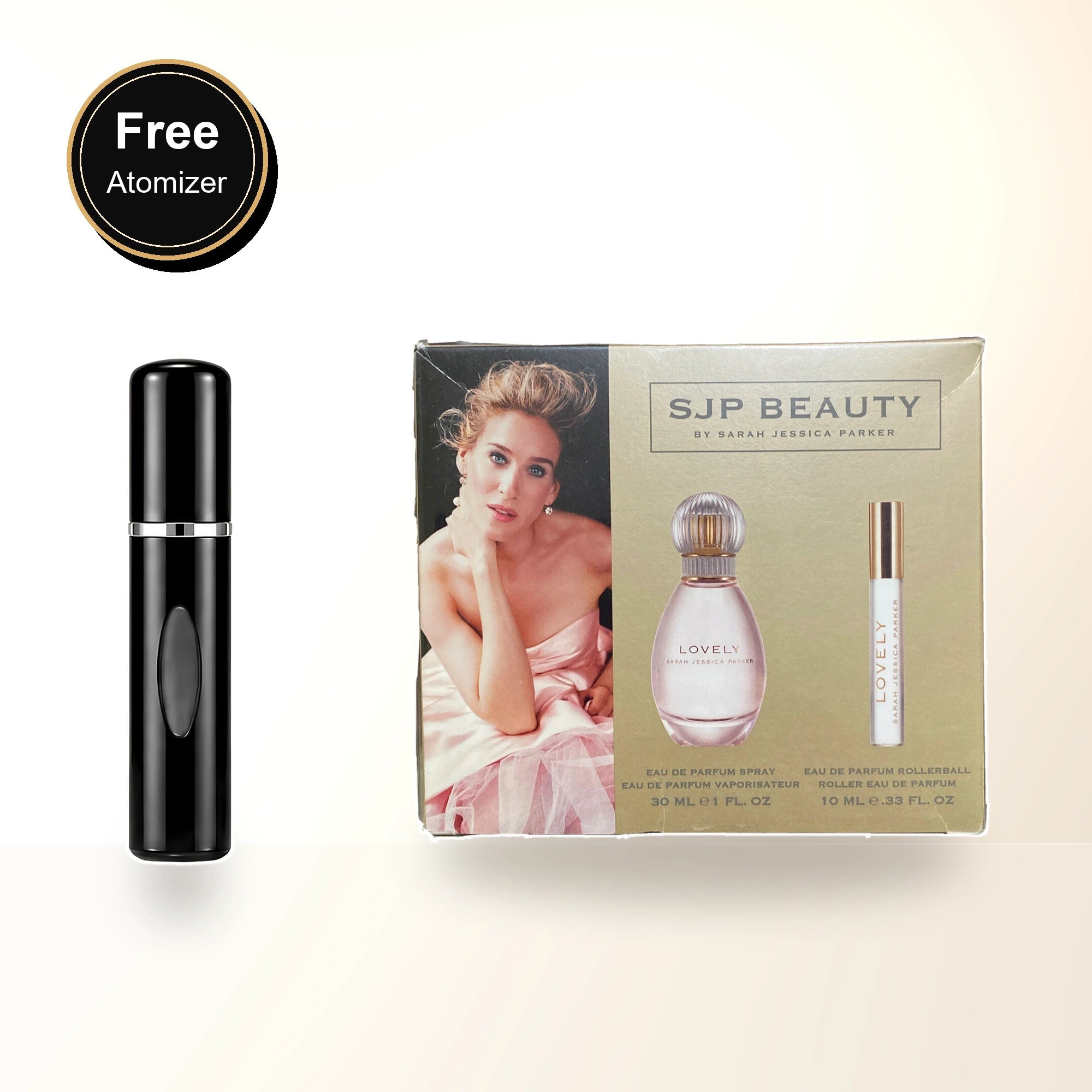 Lovely Sarah Jessica Parker 2 Pcs Set: 1 Oz Eau De Parfum Spray + 0.33 Eau De Parfum Rollerball with free atomizer bonus image